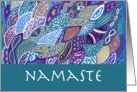 Namaste New Age Hello Artwork Ocean Life card