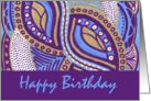 New Age Namaste Happy Birthday Artwork Bliss card