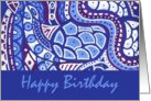 New Age Namaste Happy Birthday Artwork Clarity card