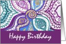 New Age Namaste Happy Birthday Artwork India card