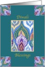 Diwali Blessings Hindu Festival Teal card