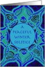 Peaceful Winter Solstice Sun Wheel card