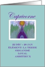 Capricorn Capricorne French Zodiac by Sri Devi card