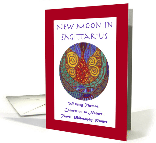 New Moon in Sagittarius Wishing Themes card (1073436)