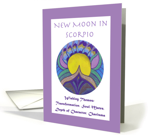 New Moon in Scorpio Wishing Themes card (1073438)