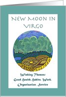 New Moon in Virgo Wishing Themes card