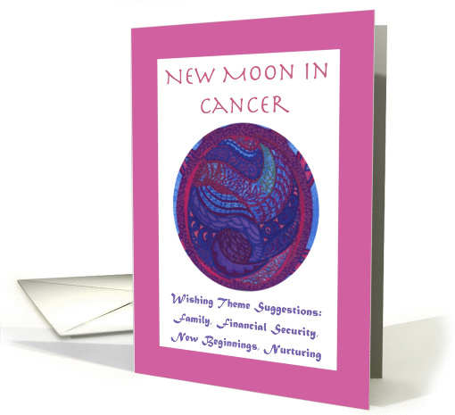 New Moon in Cancer Wishing Themes card (1073446)