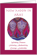 New Moon in Aries Wishing Themes card
