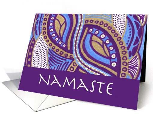 Namaste New Age Hello Artwork Bliss card (1077270)