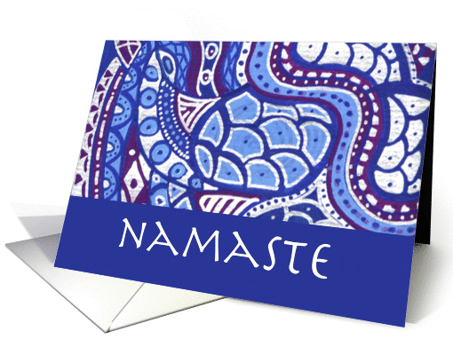 Namaste New Age Hello Artwork Clarity card (1077346)