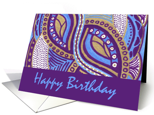 New Age Namaste Happy Birthday Artwork Bliss card (1077592)