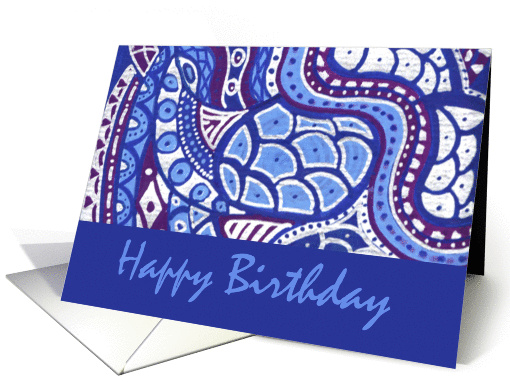 New Age Namaste Happy Birthday Artwork Clarity card (1077594)