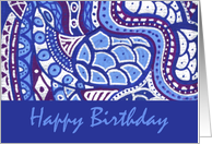 New Age Namaste Happy Birthday Artwork Clarity card