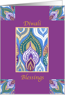 Diwali Blessings Hindu Festival Magenta card