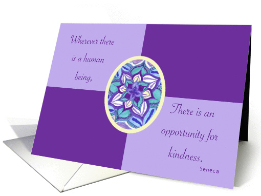 Donating Hair Congratulations - Kindness Quote Seneca card (1145626)