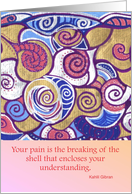 Divorce Separation Support Kahlil Gibran Quote card