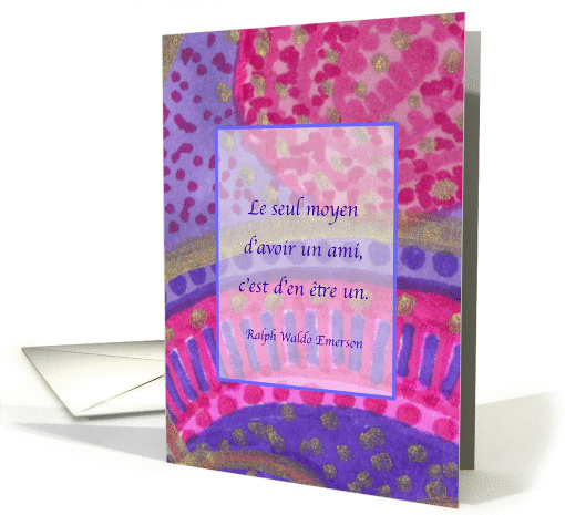 French Friendship Amiti card (833506)