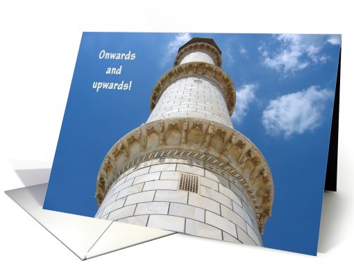 Onwards and upwards card (775810)