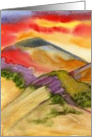 Mountain Sunrise - Blank Note Card