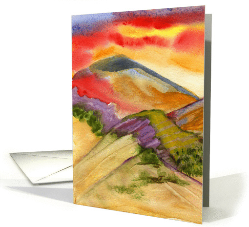 Mountain Sunrise - Blank Note card (992169)