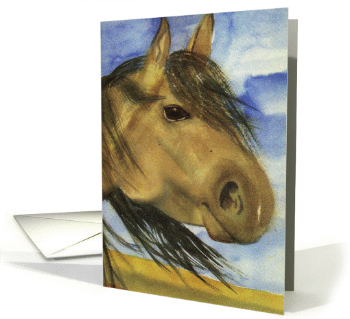 Magic, An American Mustang - Blank Note card (992175)
