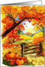Thanksgivng Leaves Autumn Nature’s Beauty card