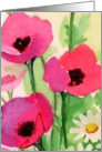 floral watercolor thank you card