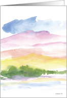 watercolor landscaps card
