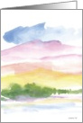 watercolor landscaps card