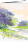watercolor landscaps card
