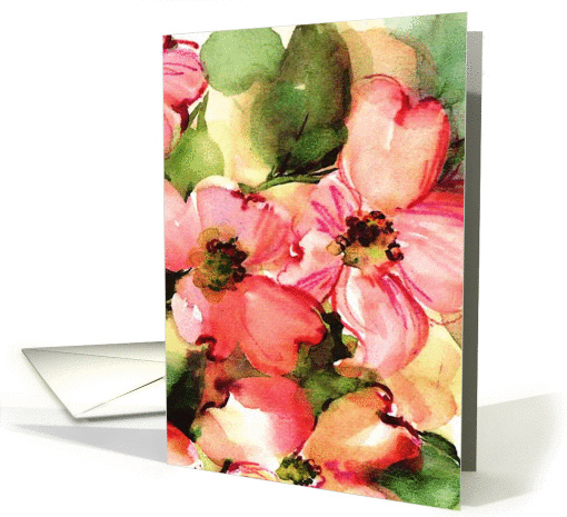 red floral card (862589)