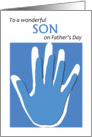 Father’s Day for Son with a son card