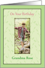 On Your Birthday customize photo and Grandma to any name card