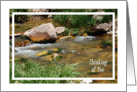 Peaceful creek Thinking of You card