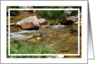 Peaceful creek card blank inside card