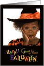 Colorful Happy Halloween Photocard for Great Niece card