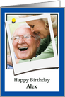 Happy Birthday fun double-take photocard to customize card