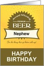 Beer-themed Happy Birthday to customize relationship card