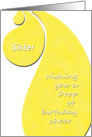 Happy Birthday Sister - a (wine) drop of birthday cheer card