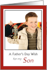 For Son on Father’s Day - Photo card