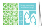 Happy Annivesay for Nephew and his Wife - You two make a perfect pair card