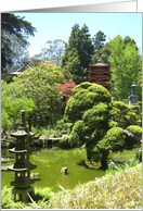 Japanese Tea Garden blank inside card