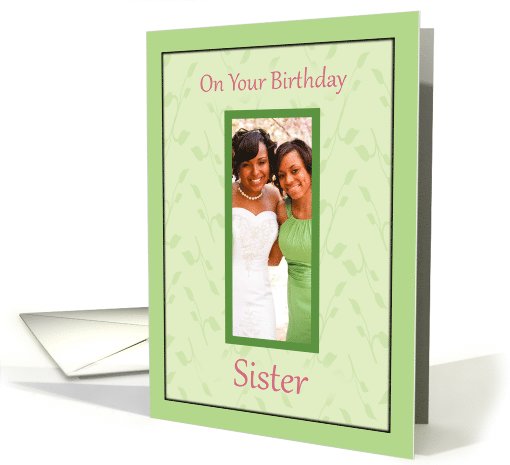Birthday for Sister photocard card (1122700)