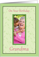 Birthday for Grandma photocard card