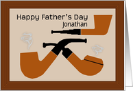 Customize name on retro Father’s Day card