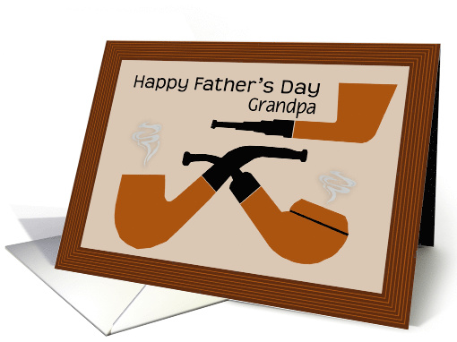 Grandpa or customize relationship on retro Father's Day card (1267996)