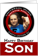Birthday for a DJ Son photocard card