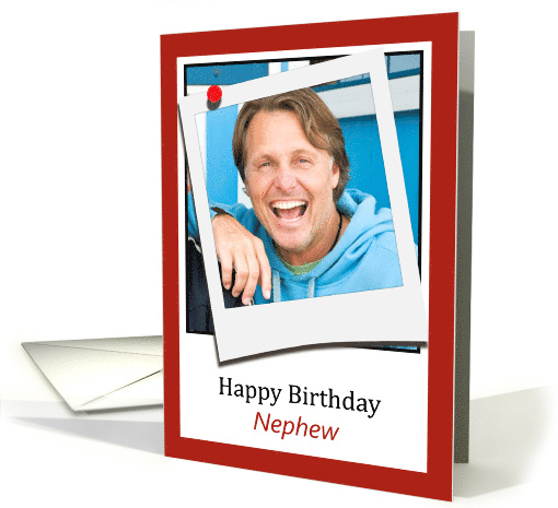 Happy Birthday Nephew fun double-take photocard card (1381454)