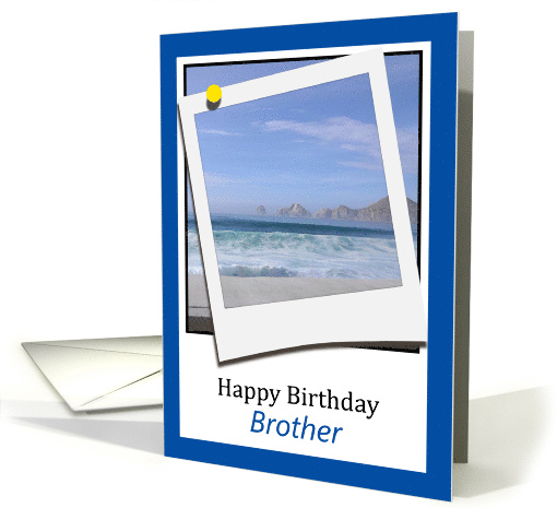 Happy Birthday Brother fun double-take photocard card (1381456)