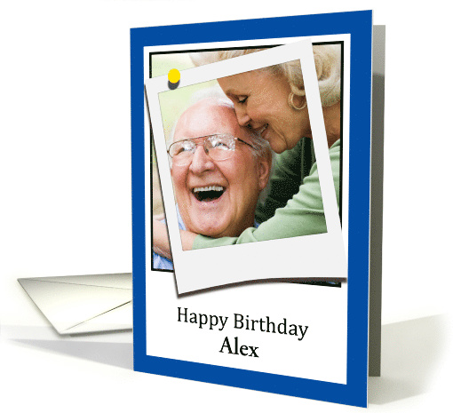 Happy Birthday fun double-take photocard to customize card (1381466)